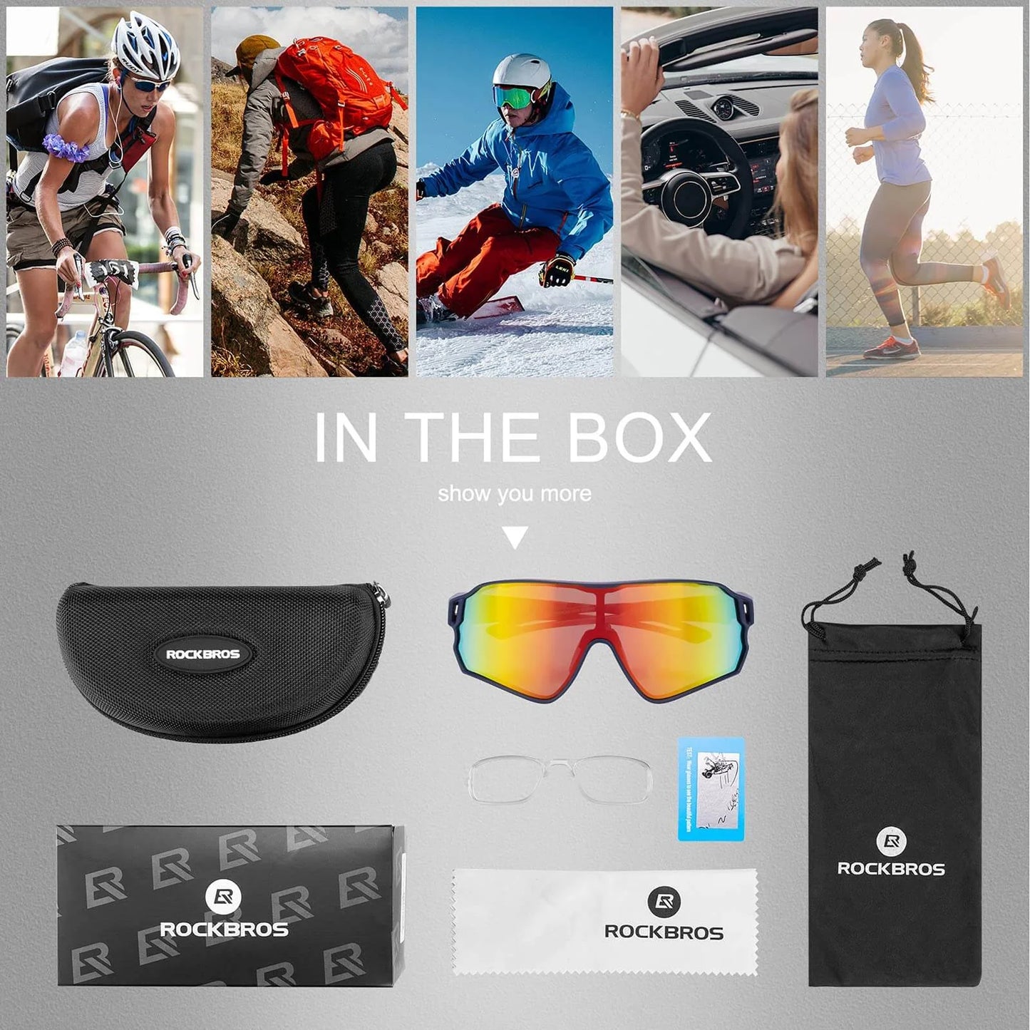 Rockbros UV400 Polarised Cycling Sunglasses