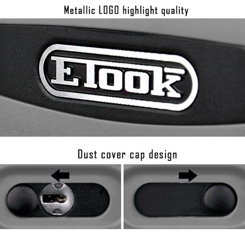 ETOOK Anti-Cut Steel U-Lock with Silicone Sleeve