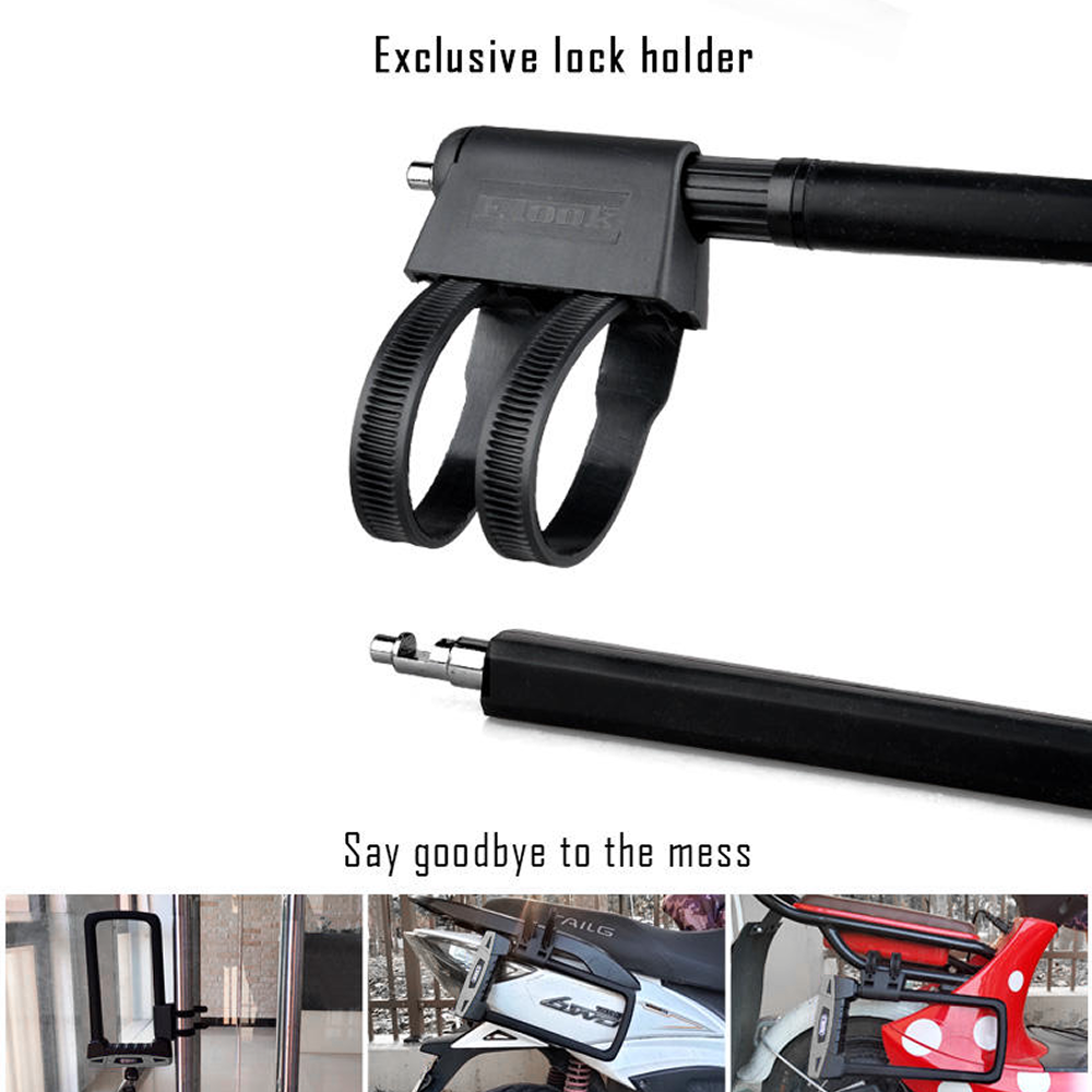 ETOOK Anti-Cut Steel U-Lock with Silicone Sleeve