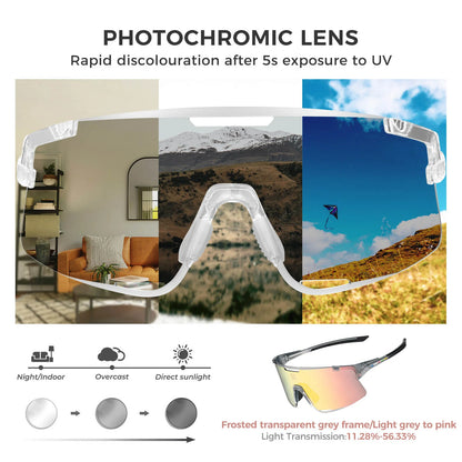 Rockbros Boundless Photochromic Cycling Sunglasses
