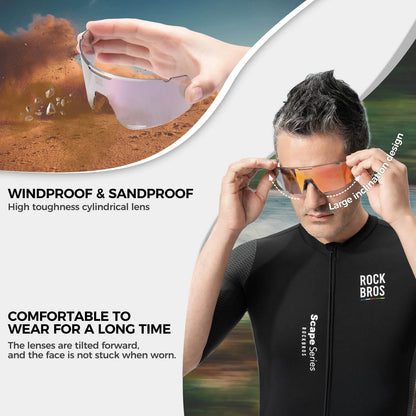 Rockbros Boundless Photochromic Cycling Sunglasses