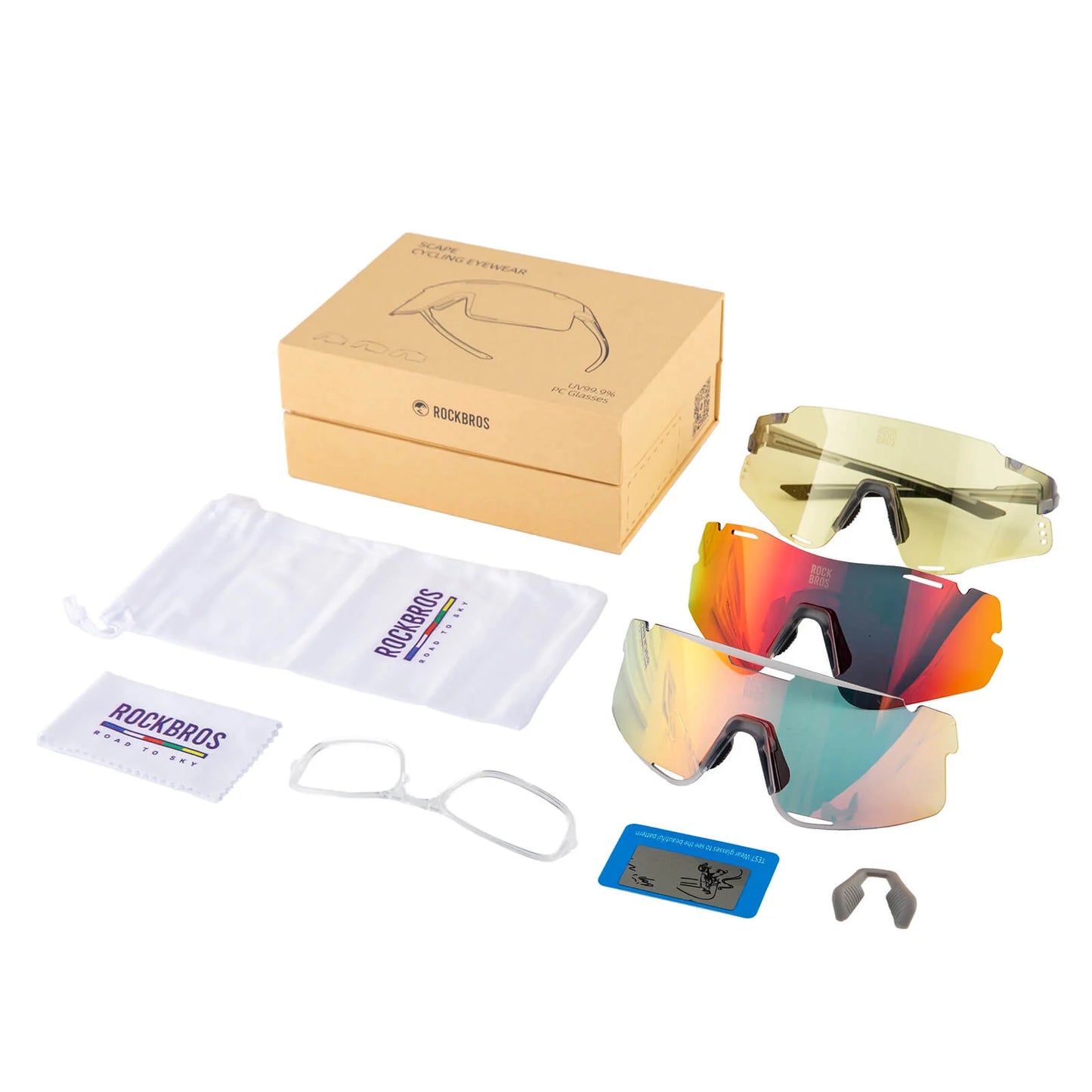 Rockbros Boundless Photochromic Cycling Sunglasses