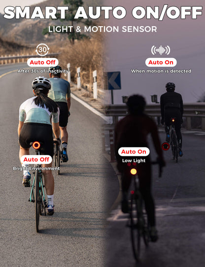 Rockbros Q3 Brake-Sensing Smart Tail Light