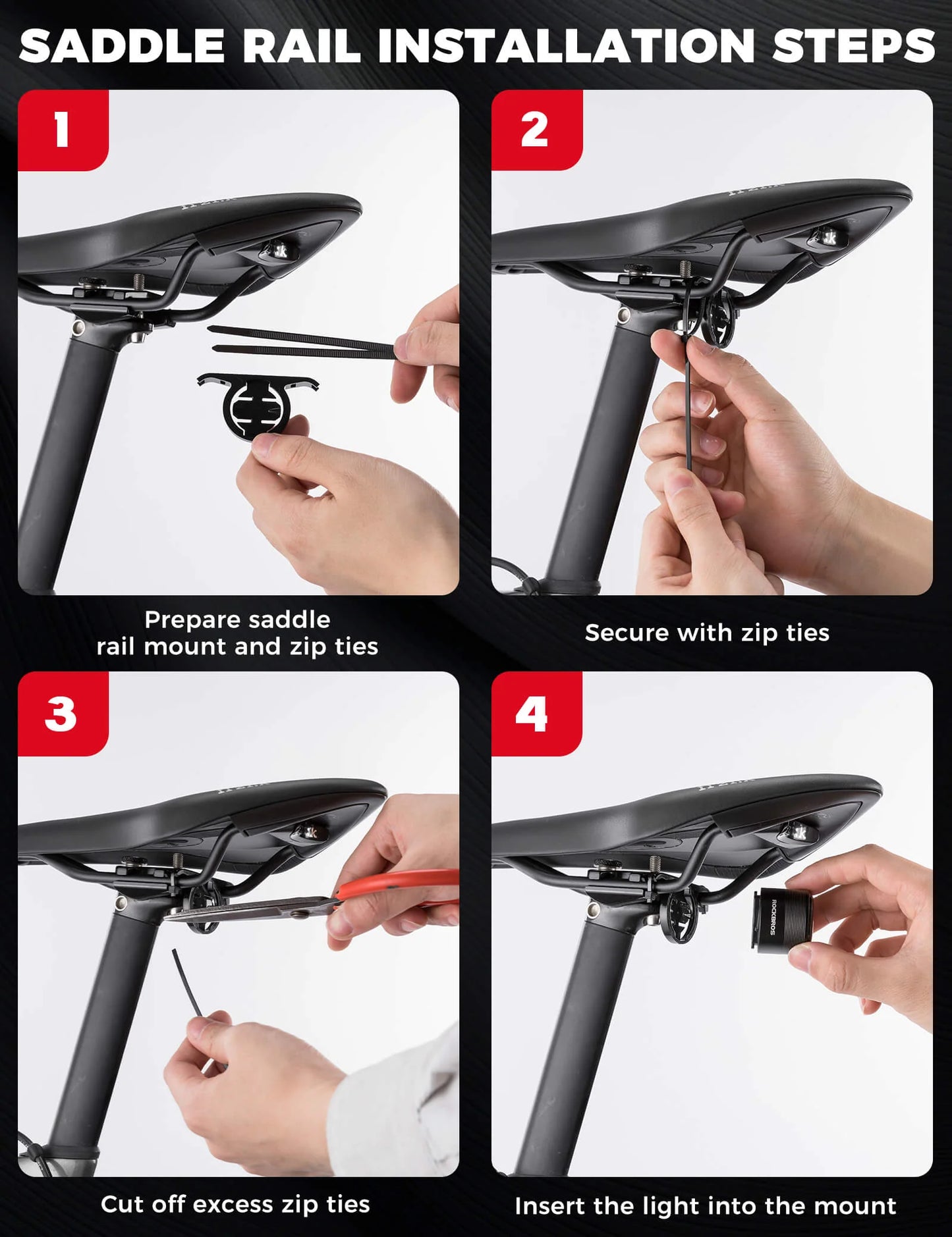 Rockbros Q3 Brake-Sensing Smart Tail Light