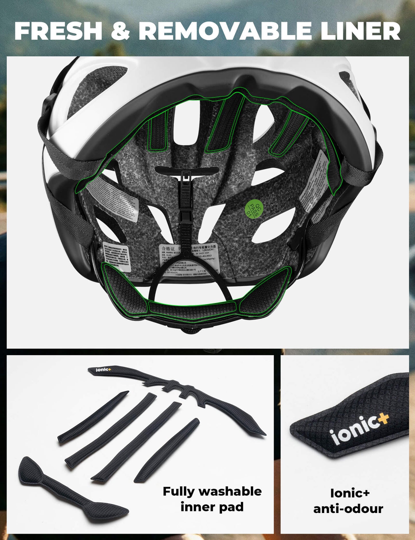 Rockbros Adult Bike Helmet In-Mold LK-66