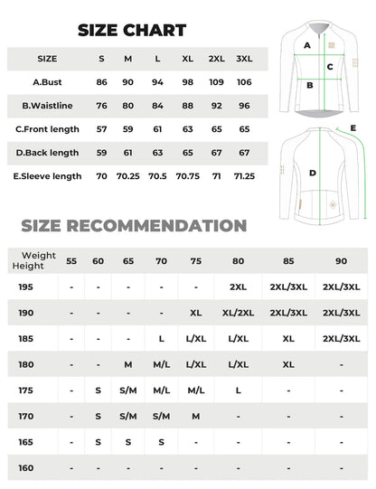 Men's Long Sleeve Cycling Jersey — Diamond 3D Cut