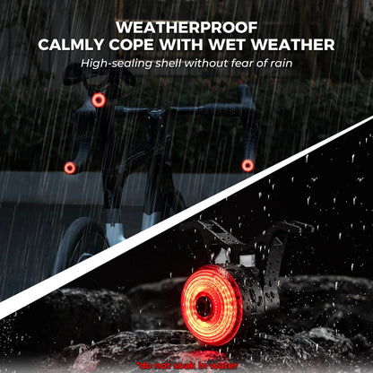 Rockbros R0 Smart Waterproof Handle Plug Tail Light