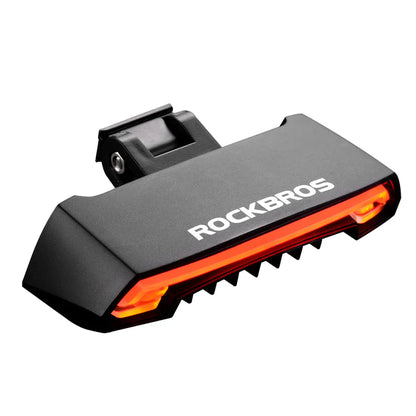 Waterproof Rear Bike Light | Dual Laser Safety Lines & Wireless Remote | Saddle Mount