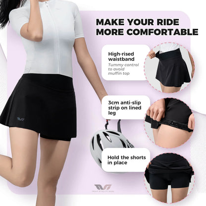 Rockbros Women's Padded Cycling Skirt