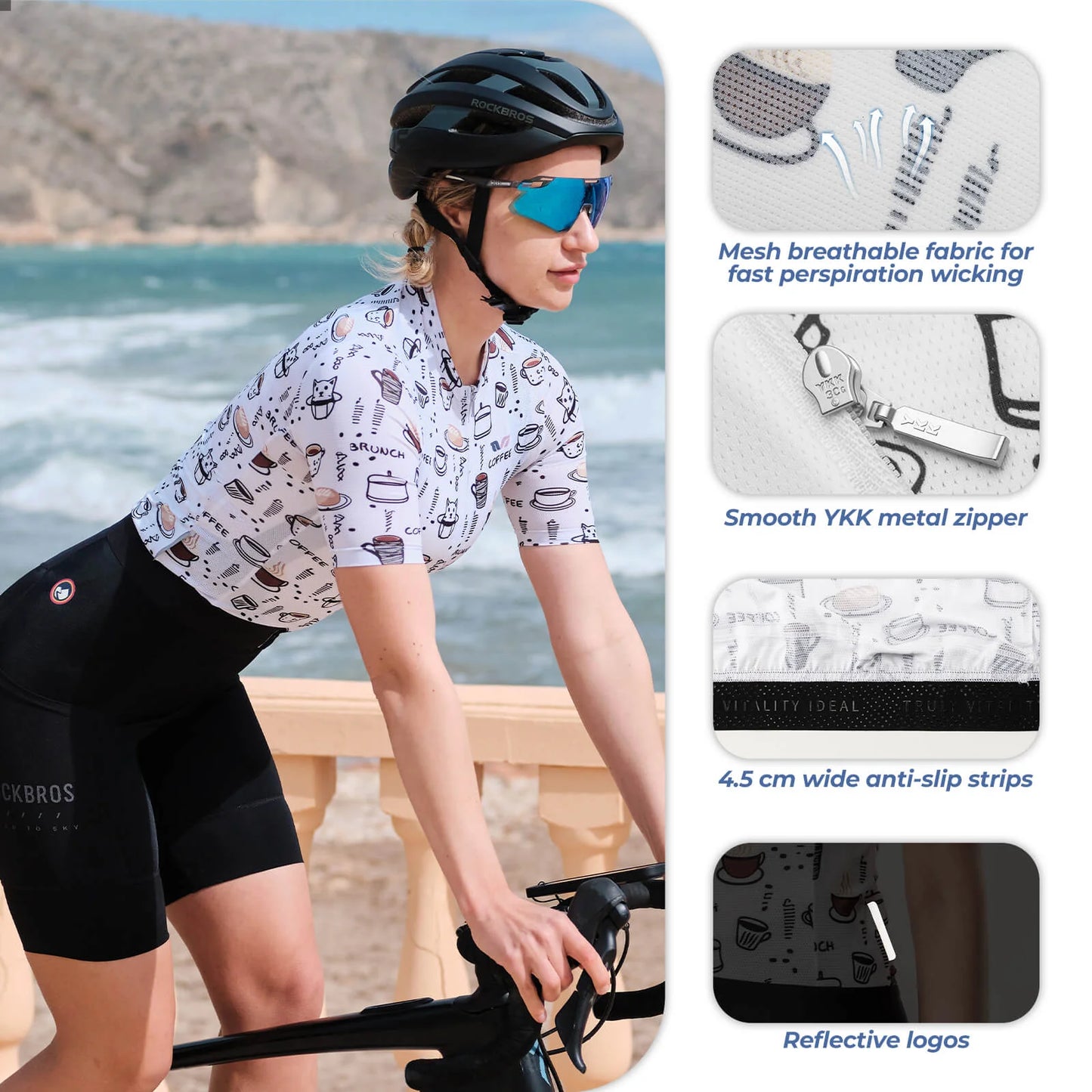 Rockbros Women's Breathable Cycling Jersey